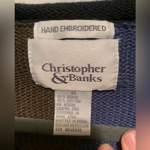 Christopher & Banks Vintage Y2K Patchwork Cardigan - Picture 4 of 11